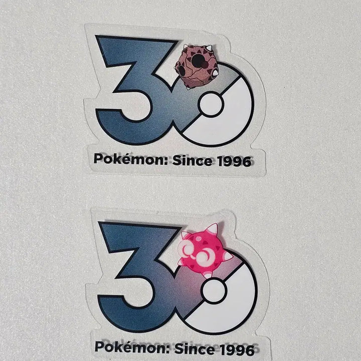 [BUNJANG] Pokemon 30th Anniversary Sticker Set - Minior (Showering Form, Red Core) - 2 Types Bundle / 포켓몬 중포센 30주년 스티커 메테노 2종 일괄