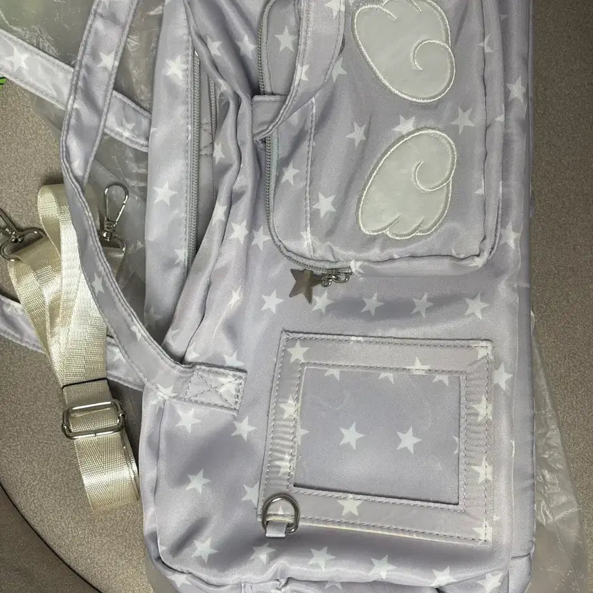 [BUNJANG] Dot Wing Ita Bag Gray / 새상품 그레이 회색 도트 날개 이타백
