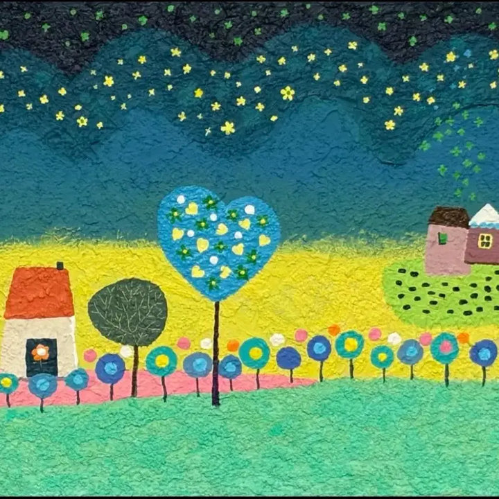 [BUNJANG] Night Scenery Canvas Painting / 밤풍경 캔버스 그림