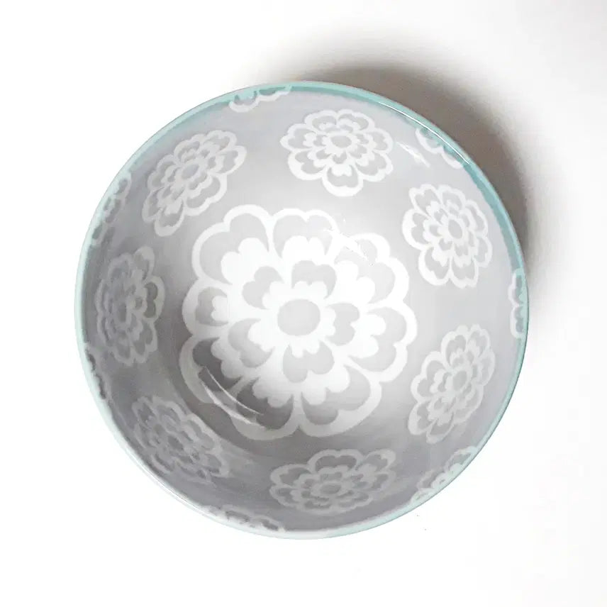 [BUNJANG] West Elm Mino-Yaki Folk Pattern Printed Serving Bowl (12.5cm) / 미국 West Elm 미노야키 웨스트엘름 12.5cm 볼