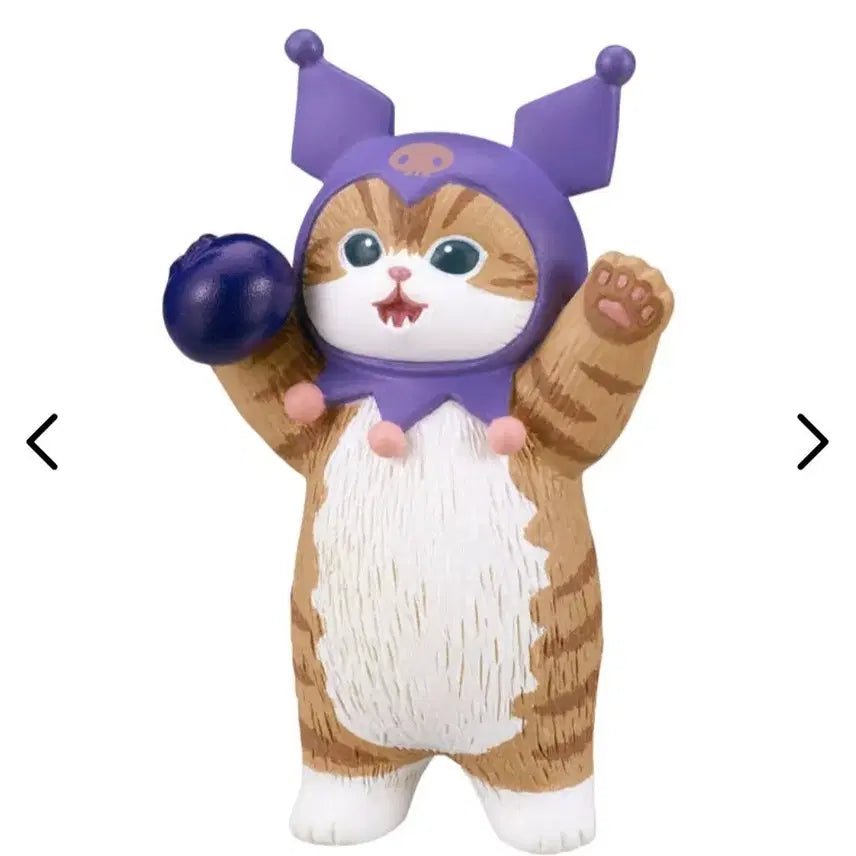 [BUNJANG] Mofun Sand Kuromi Cat Figure (Purple) / 모프샌드 쿠로미 고양이 피규어 보라색