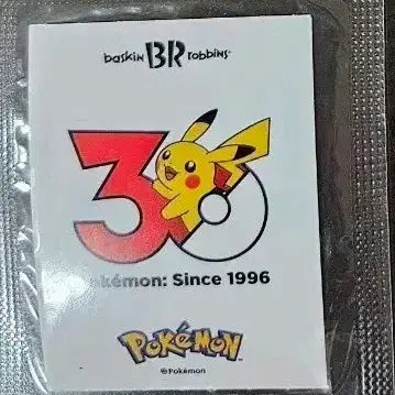 [BUNJANG] Baskin Robbins Pokemon 30th Anniversary Stickers (Set of 3) / 배스킨라빈스 포켓몬 30주년 스티커 피카츄