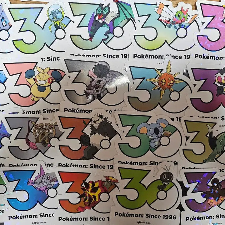 [BUNJANG] Pokemon 30th Anniversary Sticker Set / 포켓몬 30주년 스티커
