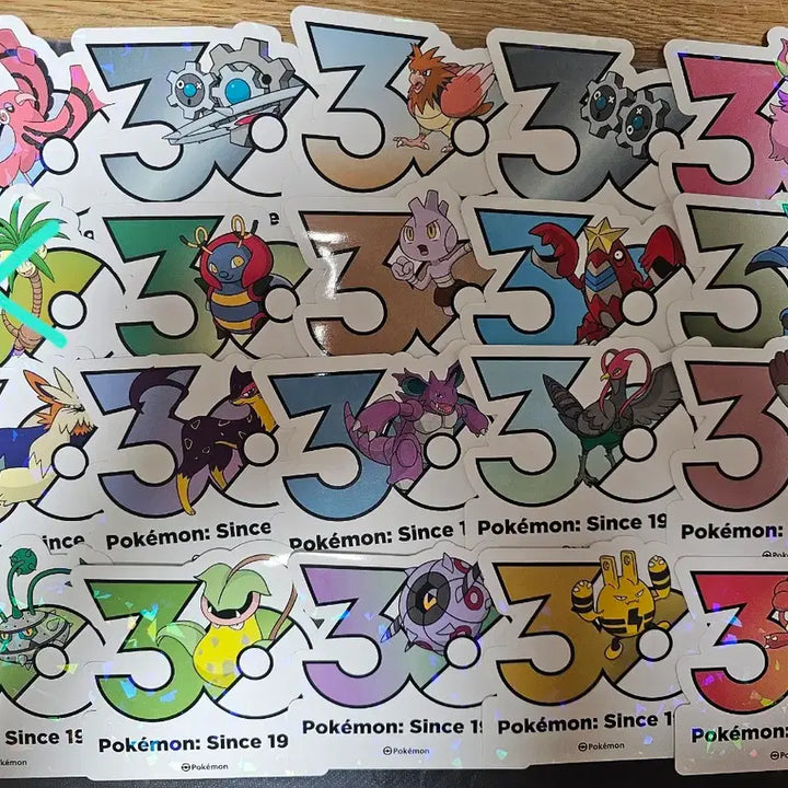 [BUNJANG] Pokemon 30th Anniversary Sticker Set / 포켓몬 30주년 스티커