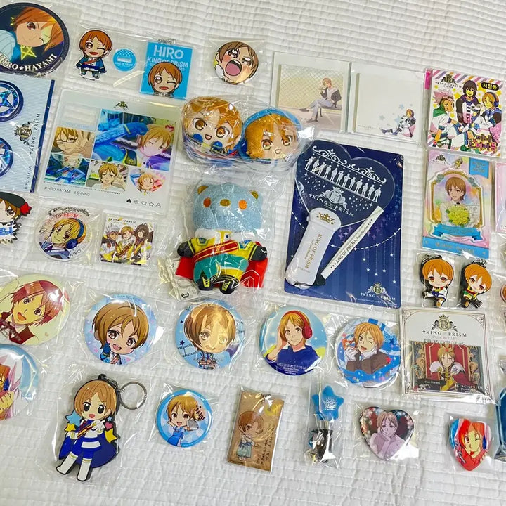 [BUNJANG] King of Prism Shin Do-ha &amp; Hiro Goods Bundle Set / (급처/일괄50개+) 킹오브프리즘 킹프리 신도하 히로 굿즈 세트