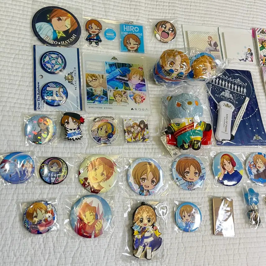 [BUNJANG] King of Prism Shin Do-ha &amp; Hiro Goods Bundle Set / (급처/일괄50개+) 킹오브프리즘 킹프리 신도하 히로 굿즈 세트
