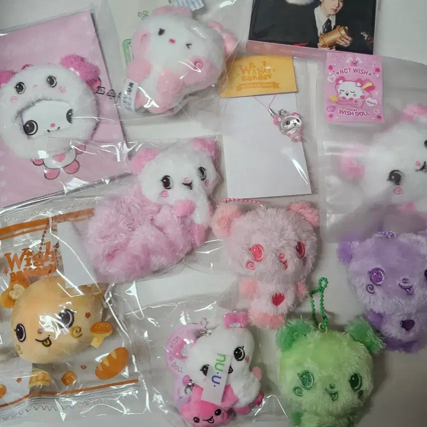 [BUNJANG] NCT WISH Wish Sakuya Pangie MD Wish Doll Scrunchie Mini Doll Pocket Doll Bundle Set / 엔시티위시 위시 사쿠야 팡이 엠디 위시돌 스크런치 미니돌 포켓돌 일괄