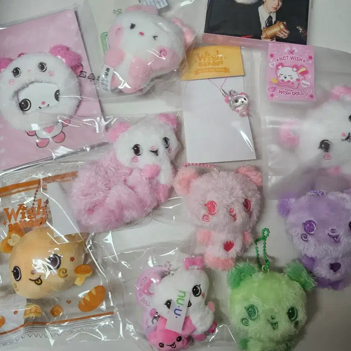 [BUNJANG] NCT WISH Wish Sakuya Pangie MD Wish Doll Scrunchie Mini Doll Pocket Doll Bundle Set / 엔시티위시 위시 사쿠야 팡이 엠디 위시돌 스크런치 미니돌 포켓돌 일괄
