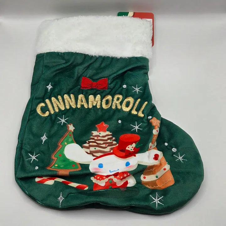 [BUNJANG] Sanrio Cinnamoroll Green Christmas Stocking / 산리오 홀리데이 팝업 시나모롤 초록색 크리스마스 양말 판매합니다.