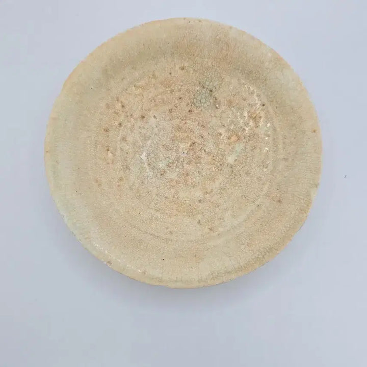 [BUNJANG] Authentic Early Joseon Dynasty White Porcelain Plate / 진품 조선초기 백자 접시 골동품