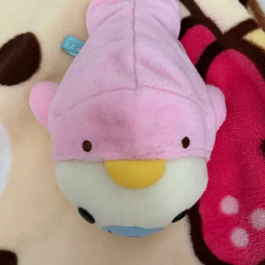 [BUNJANG] Sanrio Kuromi Pink Duck Mascot Plush / 고전 산엑스 핑크오리 시로고마 마스코트 누이 인형