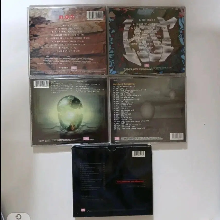 [BUNJANG] H.O.T. 1st &amp; 2nd, 3rd, 4th, 5th Album CD Set / H.O.T. CD