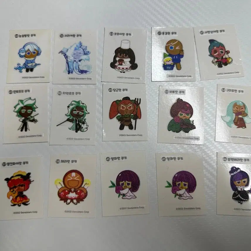 [BUNJANG] Pokemon, MapleStory, Cookie Run POG Set (141 pcs) / 메이플, 쿠키런 띠부실 일괄