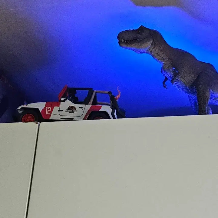 [BUNJANG] Bonsimnamgae Jurassic Park T-Rex and Jeep Wrangler Set / 본심남개 쥬라기공원 티렉스 , 지프랭클러 세트