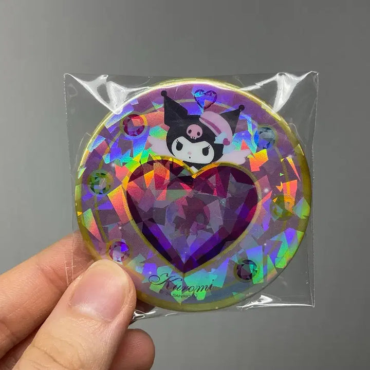 [BUNJANG] Sanrio Kuromi Heart Can Badge / 산리오 쿠로미 하트 캔뱃지