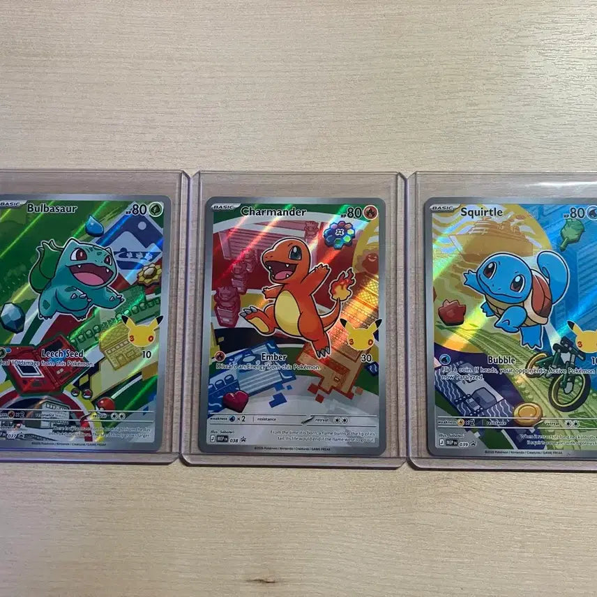 [BUNJANG] Pokemon 30th Anniversary North American Edition First Partner 1st &amp; 7th Gen Cards / 북미판 30주년 퍼스트 파트너 1세대 / 7세대
