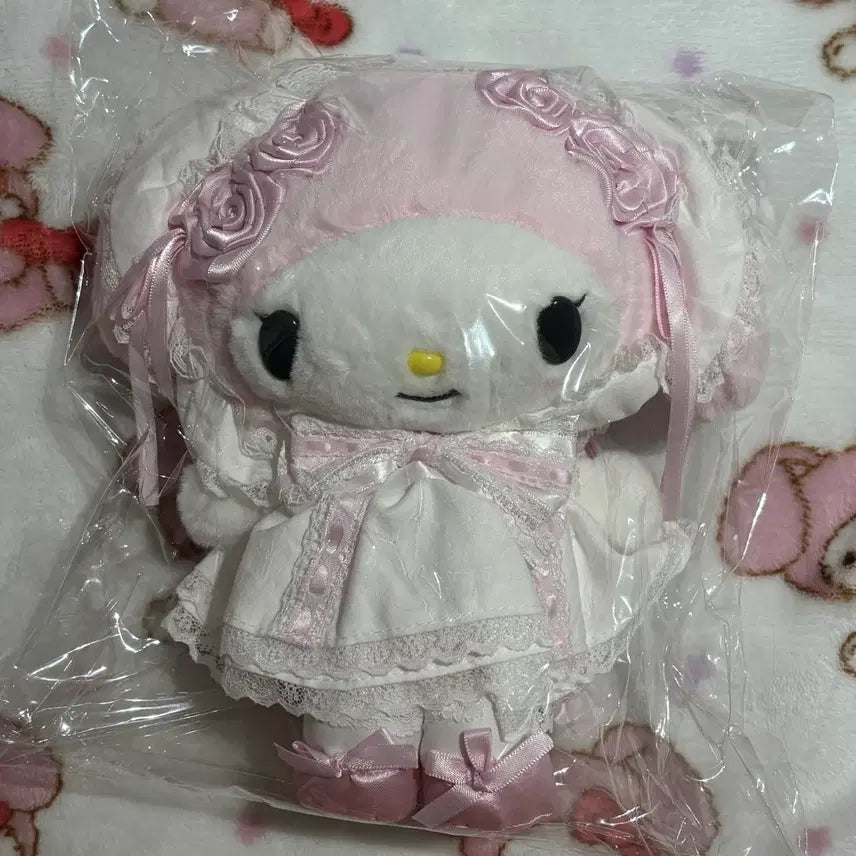 [BUNJANG] Sanrio My Melody Wedding Series Plush Doll / 정품) 웨딩 화이트프릴 웨딩시리즈 마이멜로디 누이구루미