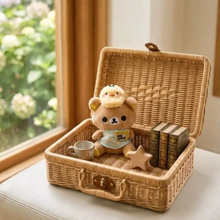 [BUNJANG] Rilakkuma Chick Outfit Plush Keyring / 점장 리락쿠마 인형 키링 판매