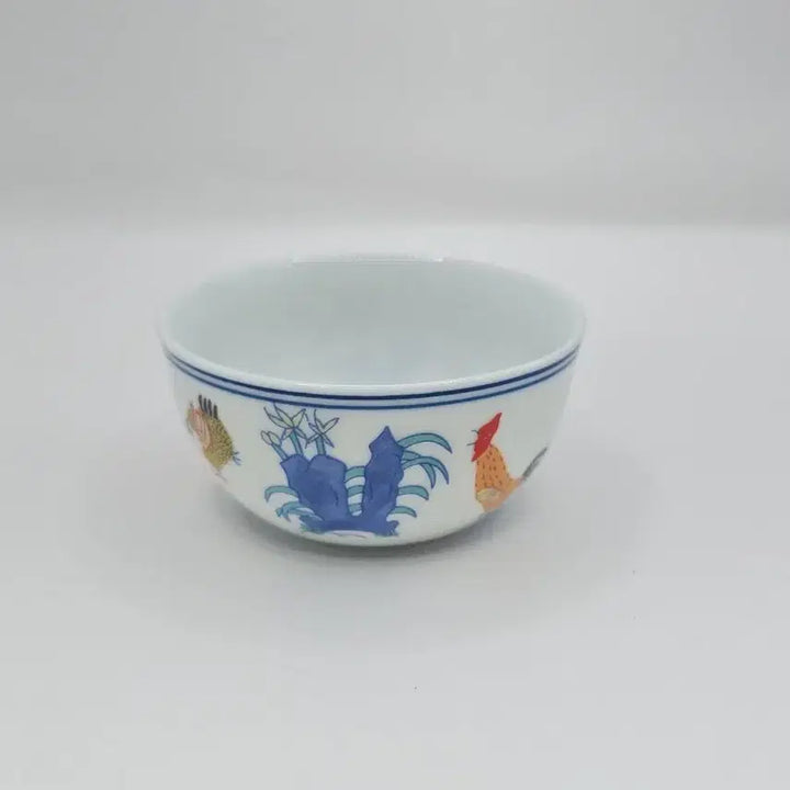 [BUNJANG] Antique Chinese Cup with Chicken Illustration / 골동품 중국 잔