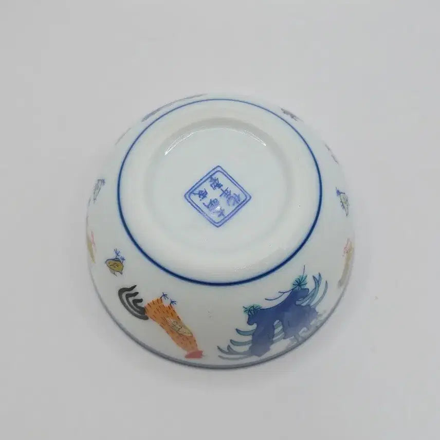 [BUNJANG] Antique Chinese Cup with Chicken Illustration / 골동품 중국 잔