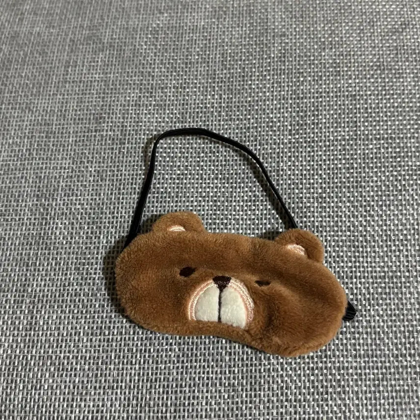 [BUNJANG] Bear Sleep Mask for Dolls / 인형옷 곰돌이 수면 안대
