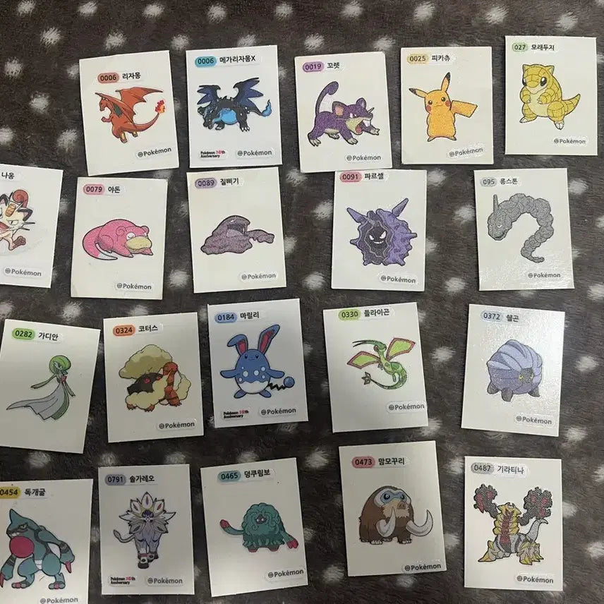 [BUNJANG] Pokemon Sticker Bundle - 80 Assorted Pieces / 포켓몬 띠부실 일괄 판매 80장 종류 다양함
