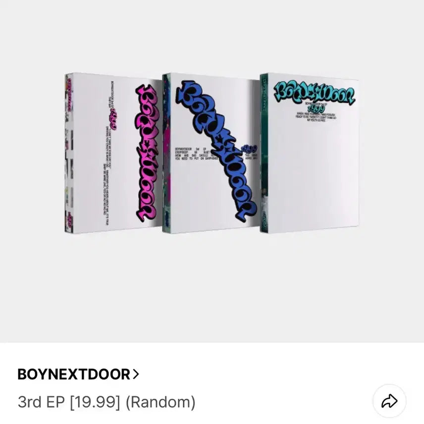[BUNJANG] BOYNEXTDOOR 3rd EP Nice Ver. / 보이넥스트도어 3집 EP [19.99] nice ver.