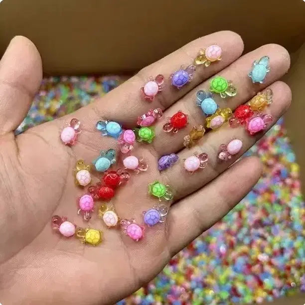 [BUNJANG] Fluorescent Lucky Turtle Mini Figures (300 pcs) Bundle Set / 형광 행운 거북이 미니 피규어 300마리 일괄 판매합니다.