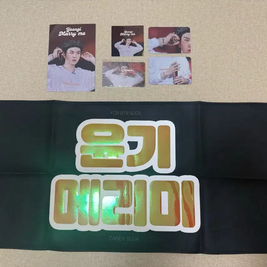 [BUNJANG] BTS Suga Permission to Dance Concert Slogan Set / BTS 방탄 슈가 퍼투댄 슬로건 세트