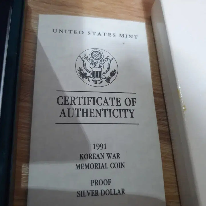 [BUNJANG] Korean War Commemorative Silver Coin / 미국 한국전쟁 기념 은화