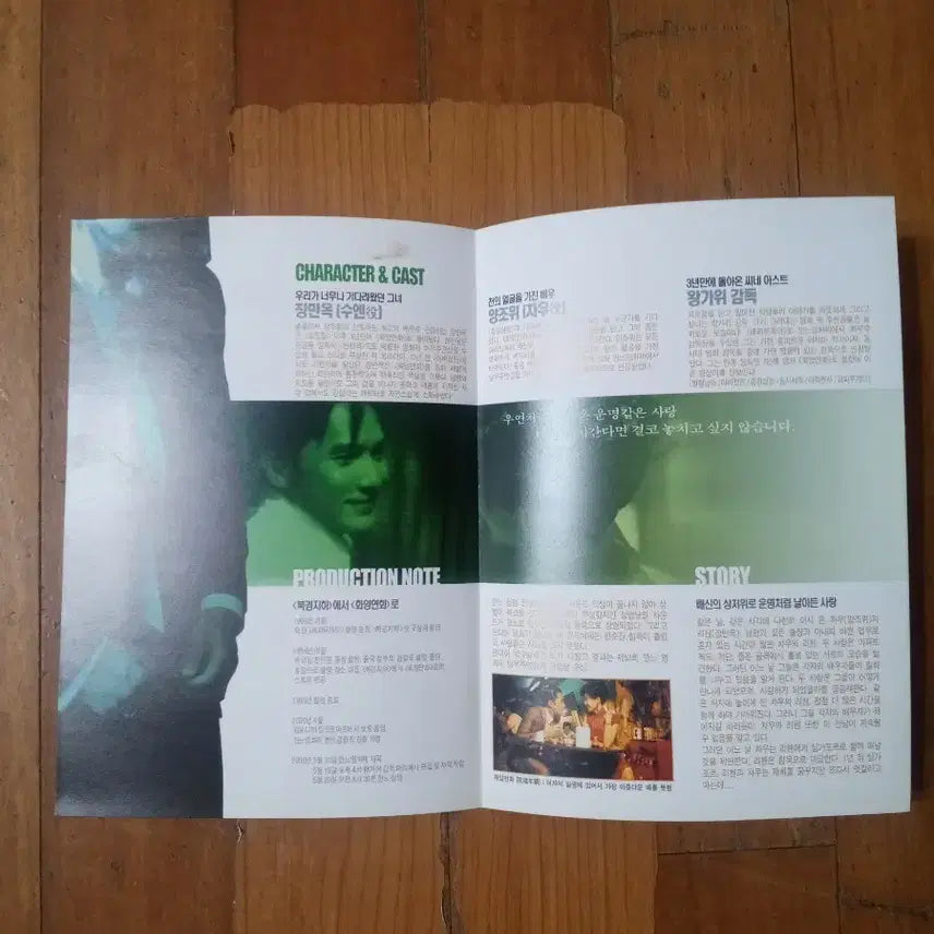 [BUNJANG] In the Mood for Love (2000) Original Release Movie Pamphlet - Maggie Cheung, Tony Leung / 영화팜플렛 화양연화 원개봉 장만옥 양조위  전단지 포스터