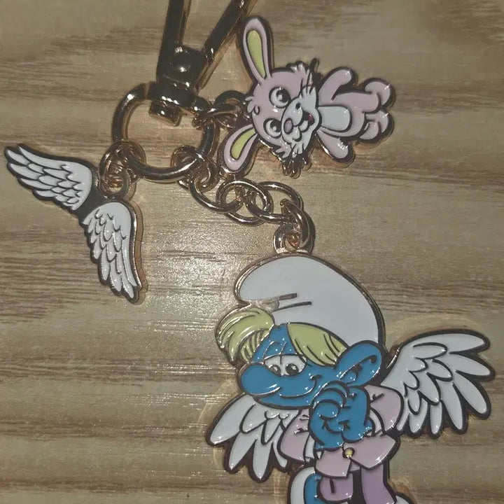 [BUNJANG] Leesak Toast Smurf Keyring Jeonghan / 이삭토스트 스머프키링 정한