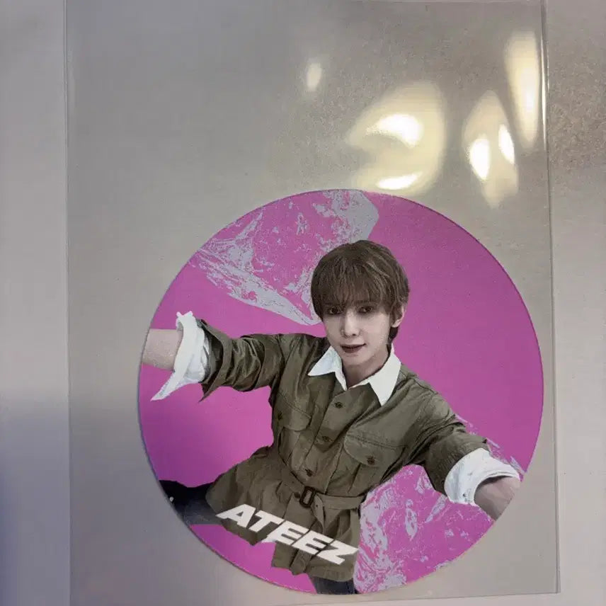 [BUNJANG] ATEEZ Yeosang Offik Cafe Golden Hour 5 Drink Exclusive Coaster / 에이티즈 여상 Offik 카페 골든아워5 음료 특전 코스터