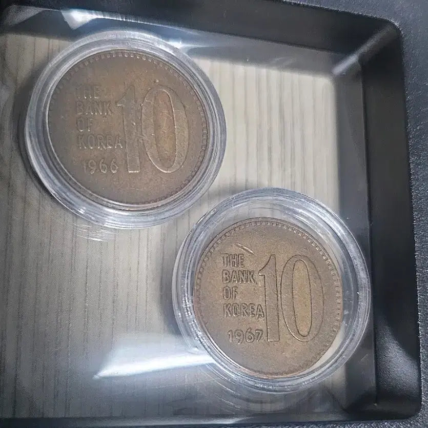 [BUNJANG] PCGS Graded Coin Collection - 1966-1969 Korean 10 Won Coins (4-Year Bundle) / PCGS등급 주화 1967년 10원 동전 ,1966-1969년(4개년도)10주 일괄