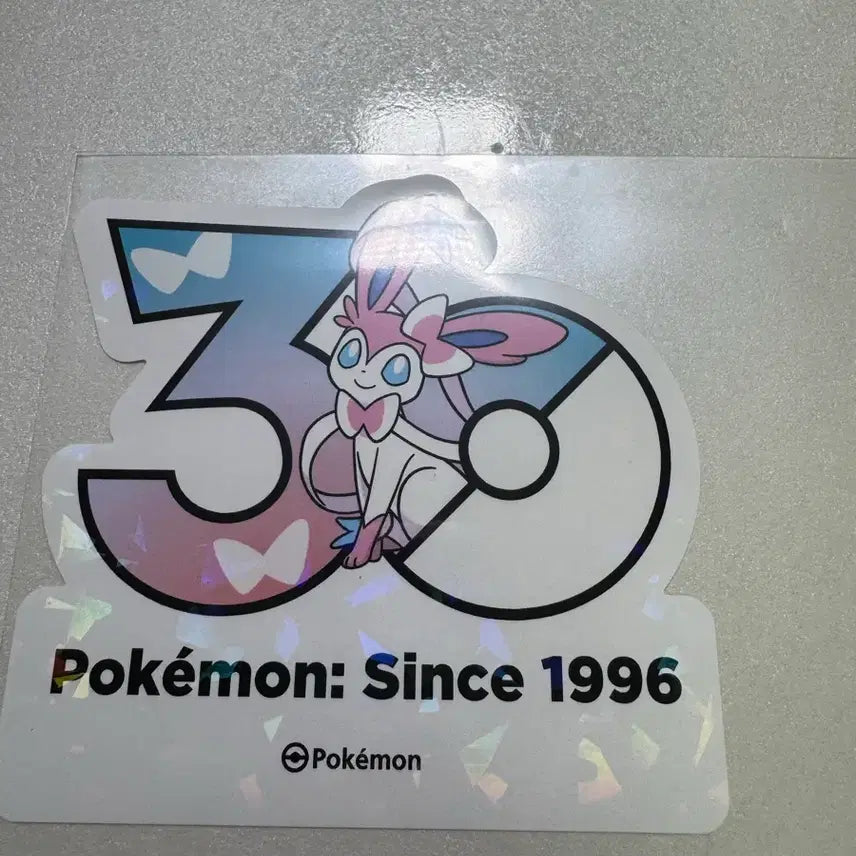 [BUNJANG] Pokemon 30th Anniversary Logo Sticker Nymphia + 29 Random Stickers Set / 포켓몬 30주년 로고 스티커 님피아 + 랜덤 29장 세트