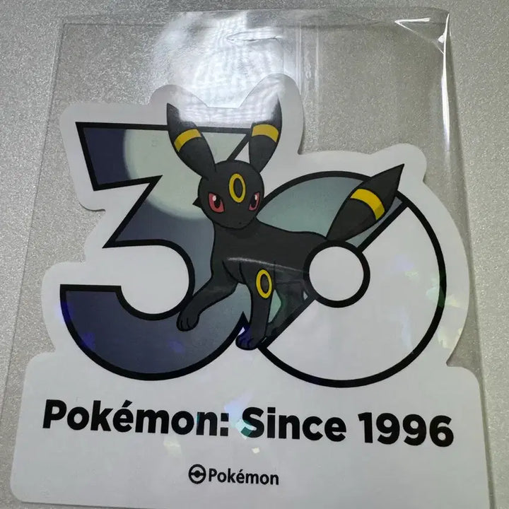 [BUNJANG] Pokemon 30th Anniversary Logo Stickers Blacky + Random 29 Piece Set / 포켓몬 30주년 로고 스티커 블래키 + 랜덤 29장 세트
