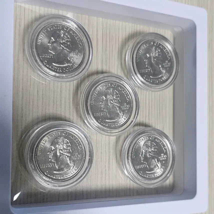 [BUNJANG] 2005 US State Quarters 5-Coin Set (Minnesota, Kansas, Oregon, West Virginia, California) / 미국 주화 5종 세트 2005년 (미네소타, 캔자스, 오리건, 웨스트버지
