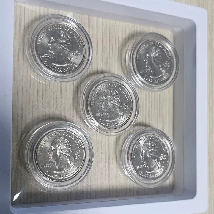 [BUNJANG] 2005 US State Quarters 5-Coin Set (Minnesota, Kansas, Oregon, West Virginia, California) / 미국 주화 5종 세트 2005년 (미네소타, 캔자스, 오리건, 웨스트버지
