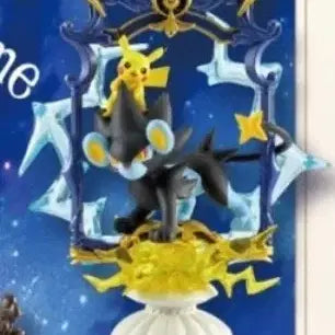 [BUNJANG] Pokemon Re-Ment Decorative Frame Pikachu &amp; Luxray (Sealed) / 포켓몬 리멘트 데코레이티브 프레임 피카츄+렌트라