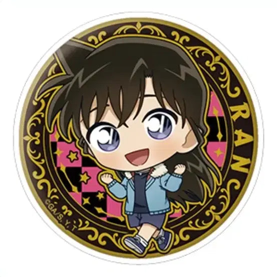 [BUNJANG] Detective Conan Ran Mouri Golden Badge / 명탐정 코난 금장 뱃지 유미란