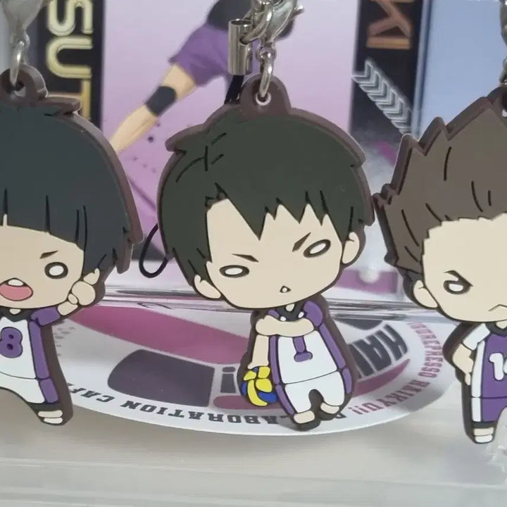[BUNJANG] Haikyuu!! Shiratorizawa Rubber Strap Goshiki Tsutomu Ushijima Wakatoshi / 하이큐 시라토리자와 니토탄 러버스트랩 고시키 우시지마 하야토