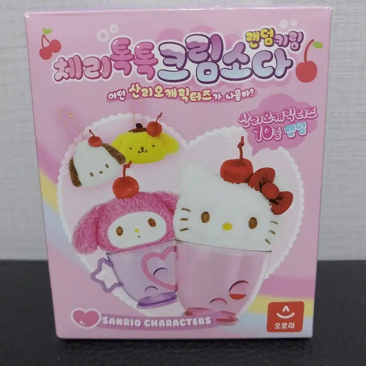 [BUNJANG] Sanrio Tuxedo Sam Cherry Tok Tok Cream Soda Figure / 산리오 턱시도샘 캐릭터즈 체리톡톡 크림소다