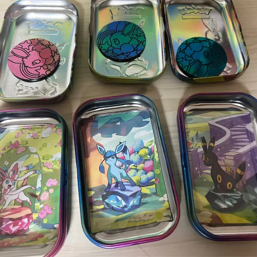 [BUNJANG] Pokemon TCG Terrastal Fest Tin Case Bundle Set (Umbreon, Sylveon, Glaceon) / 포켓몬카드 테라스탈 틴케이스 블래키,님피아,글레이시아 일괄판매
