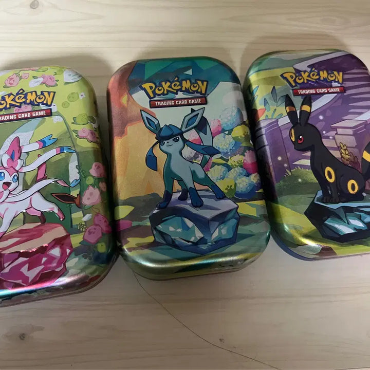 [BUNJANG] Pokemon TCG Terrastal Fest Tin Case Bundle Set (Umbreon, Sylveon, Glaceon) / 포켓몬카드 테라스탈 틴케이스 블래키,님피아,글레이시아 일괄판매