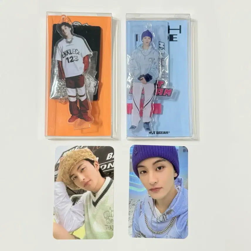 [BUNJANG] NCT DREAM Mark Acrylic Keyring Set / 엔시티드림 마크 아크릴 키링 2종 일괄 판매 포카포함