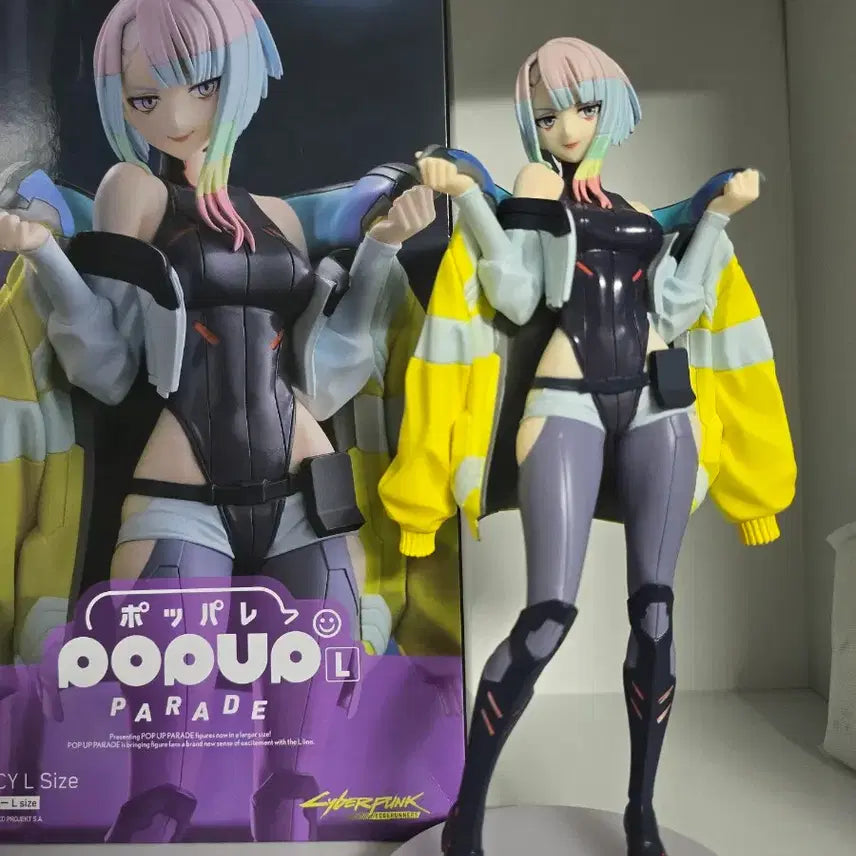 [BUNJANG] Cyberpunk: Edgerunners Lucy Pop Up Parade L Figure + Ichiban Kuji Keychain Bundle / 사이버펑크 엣지러너 루시 팝업퍼레이드L 피규어+제일복권 키링