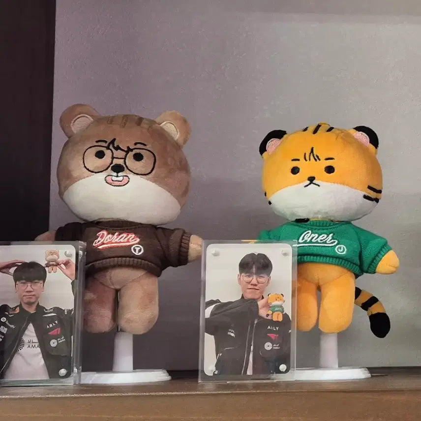 [BUNJANG] T1 Doran 15cm Onseti Plush Doll + Photocard / T1 티원 암행천문 팝업 15cm 온세티 인형 도란 doran + 포카