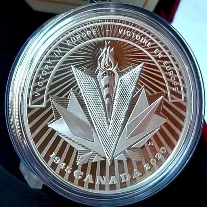 [BUNJANG] Canada 2020 World War II Victory Commemorative 1 oz 99.9% Silver Coin / 2020 캐나다 2차 세계대전 승전 기념 1온스 99.9% 은화