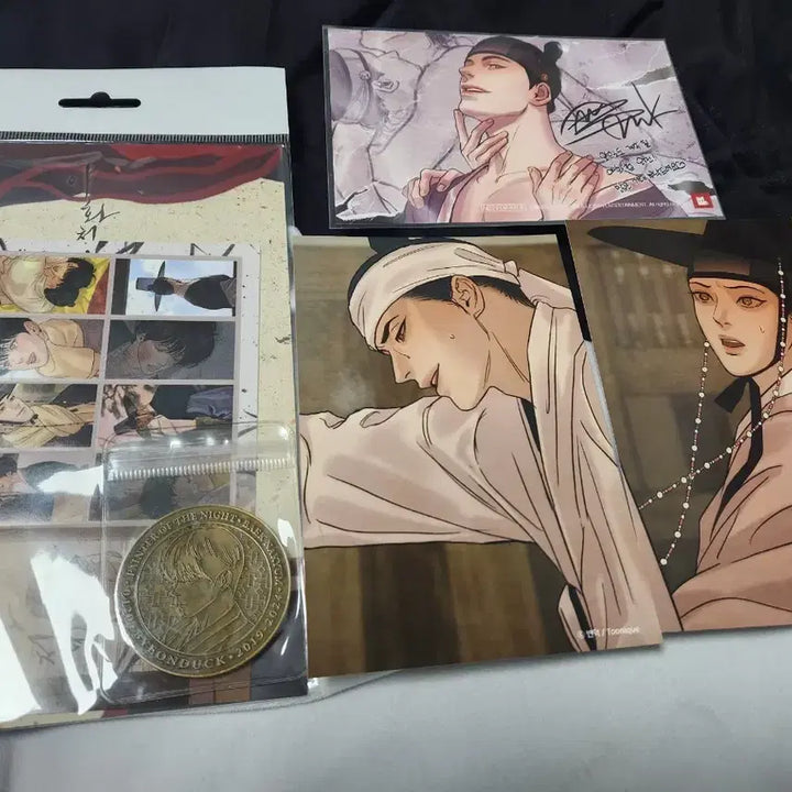 [BUNJANG] YA Set Lucky Draw Photocard, Stamp, and Coin Set / 야화첩 투니크 콜카 우표 주화 세트 신분반전 프박사진 일괄
