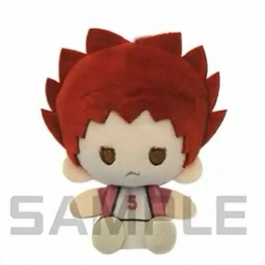 [BUNJANG] Haikyuu!! Tendo Satori Plush Mascot Badge Keychain Doll / 하이큐 텐도사토리 플러시마스코트 뱃지 키링 인형